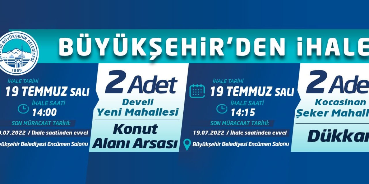 Büyükşehir’den İhale