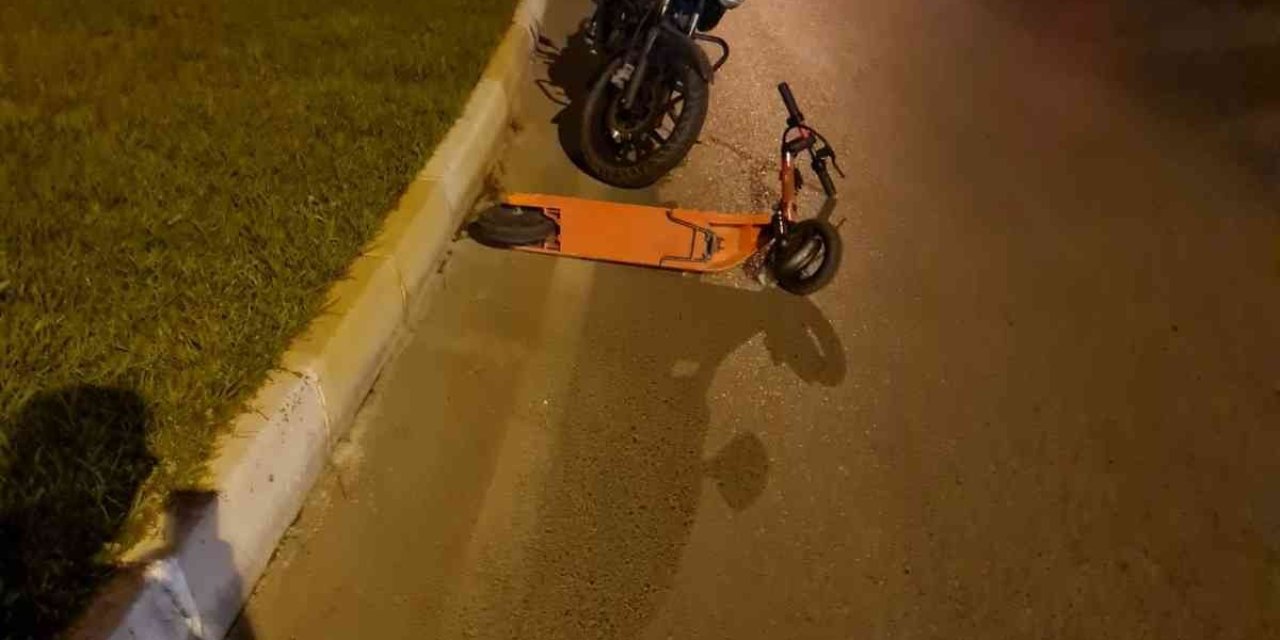 Scooter Kazası: 1 Yaralı