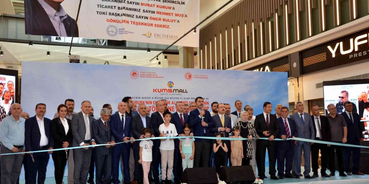 Kumsmall Avm’nin Resmi Açılışını Cumhurbaşkanı Erdoğan Yaptı