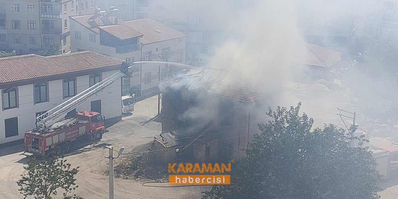 Karaman'daki Metruk Ev Yangını Şüphe Çekti