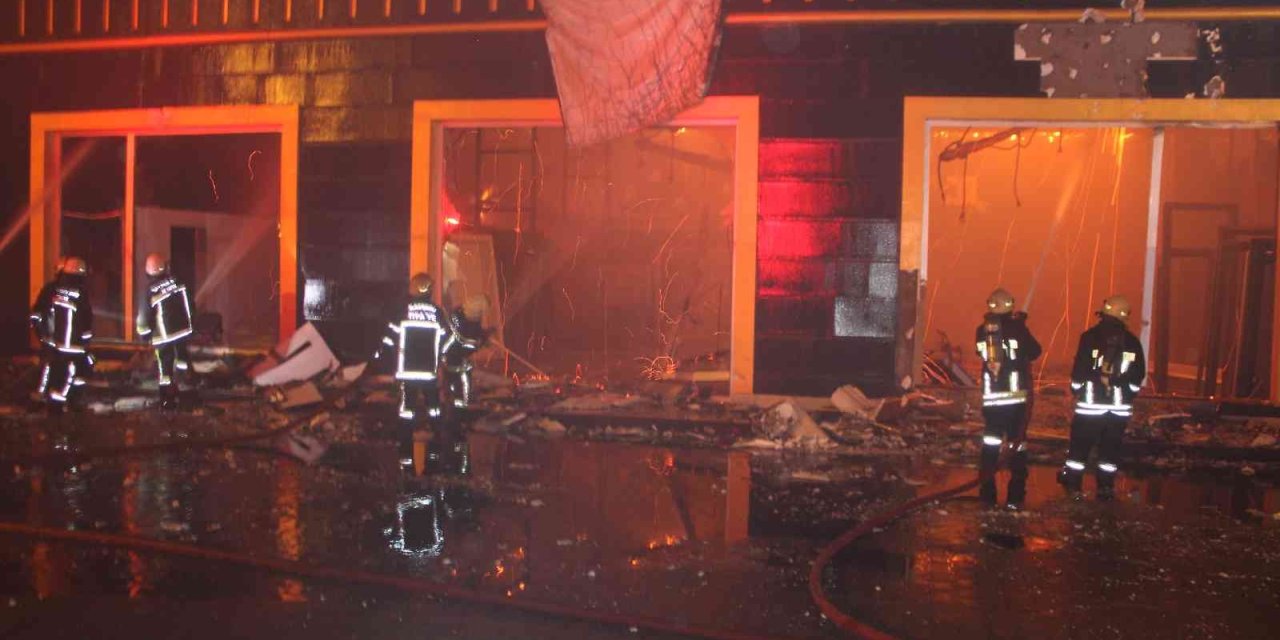 Kayseri’de Fabrika Yangını