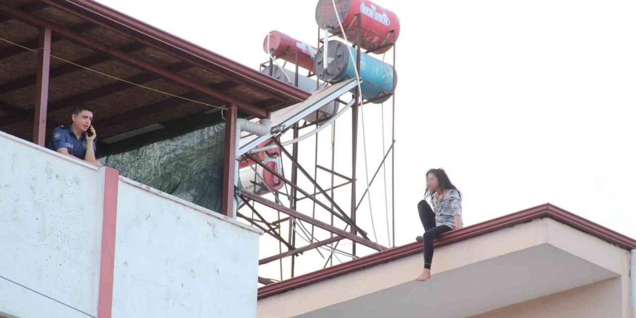 Çatıdaki Eyleminden Köpeklerine Kavuşunca Vazgeçti