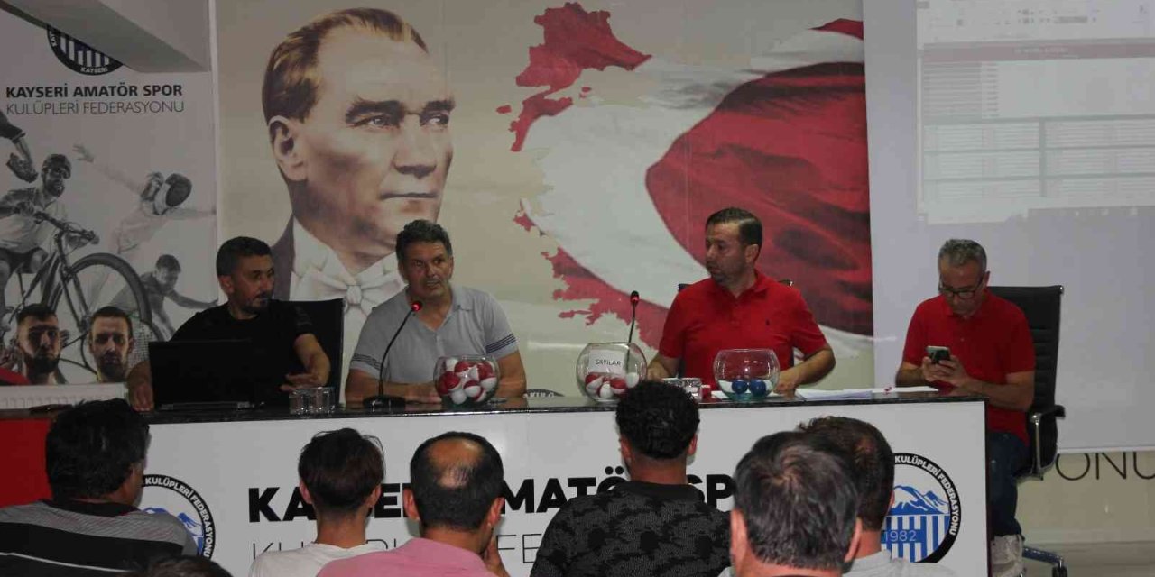 Kayseri 1. Amatör Küme Fikstürü Çekildi