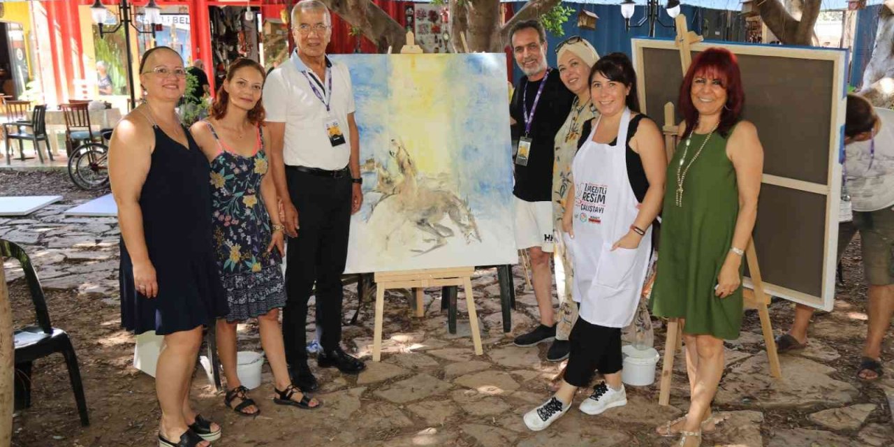 1. Mezitli Resim Çalıştayı Başladı