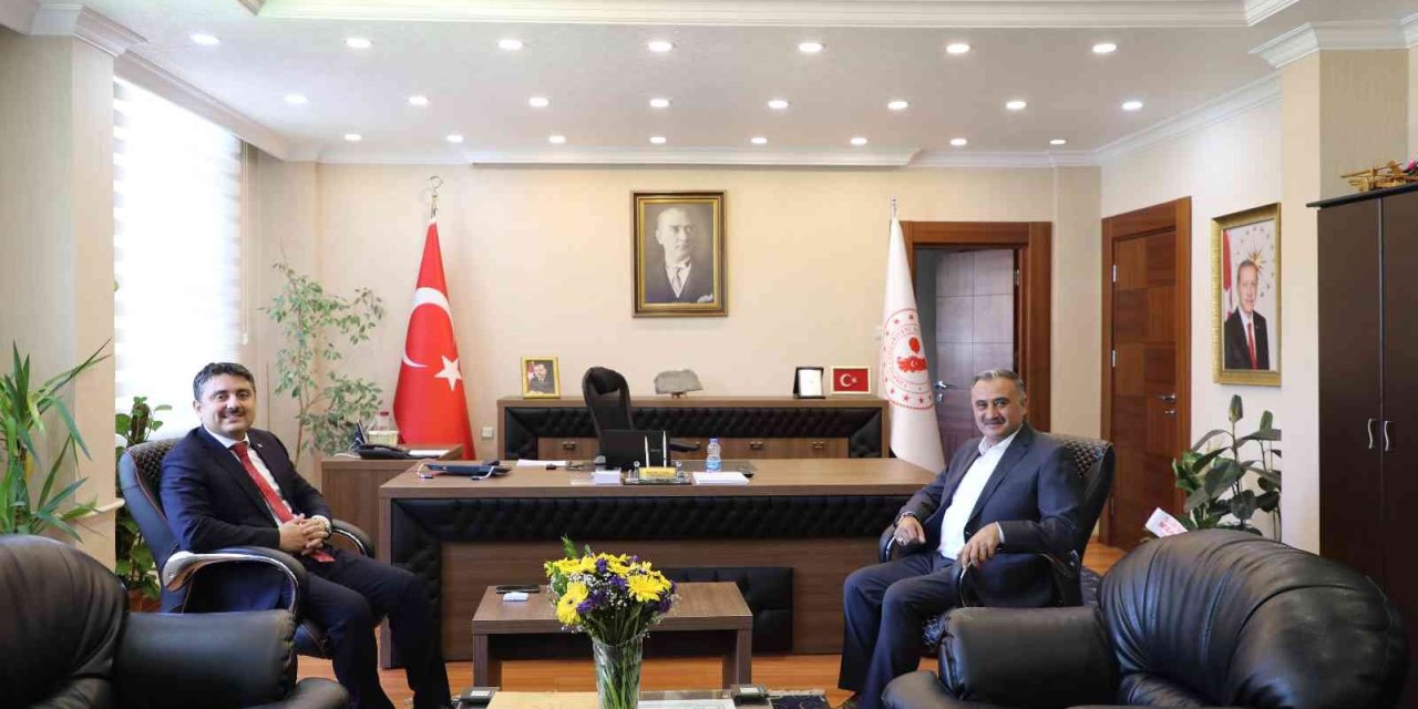 Başkan Cabbar’dan Kaymakam Tunç’a Hayırlı Olsun Ziyareti