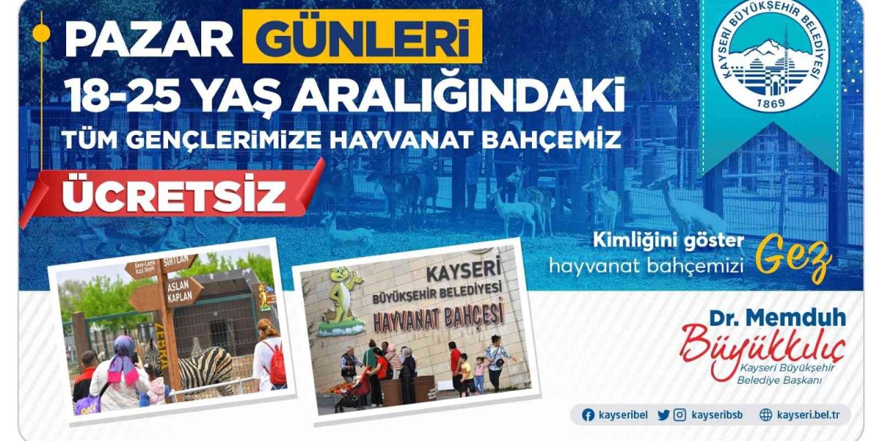 Hayvanat Bahçesi Pazar Günü Gençlere Ücretsiz
