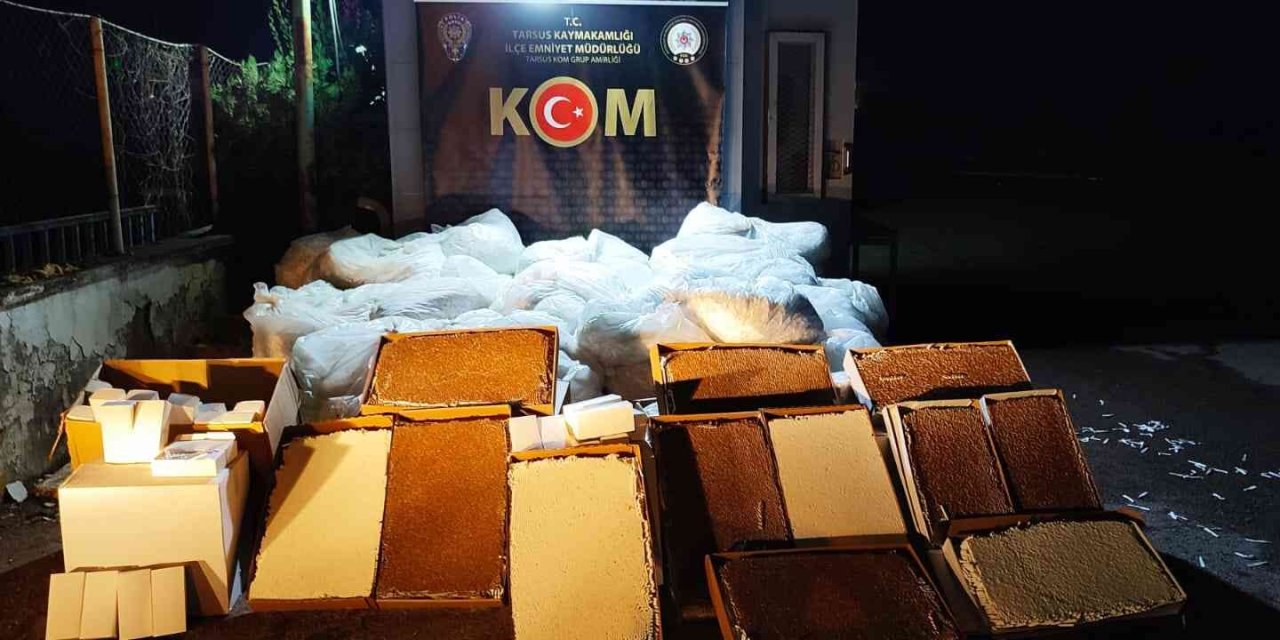 Mersin’de 959 Bin Adet Makaron Ele Geçirildi