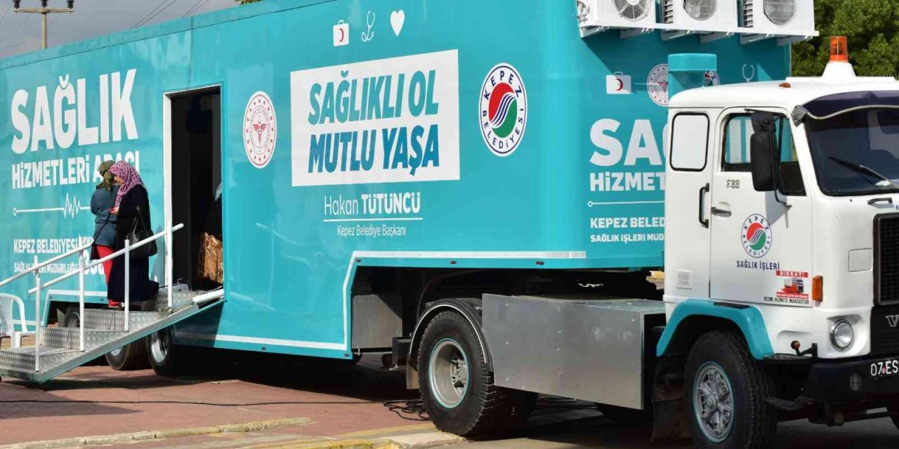 Kepez’in Mobil Kanser Tarama Tır’ı Korkuteli’nde