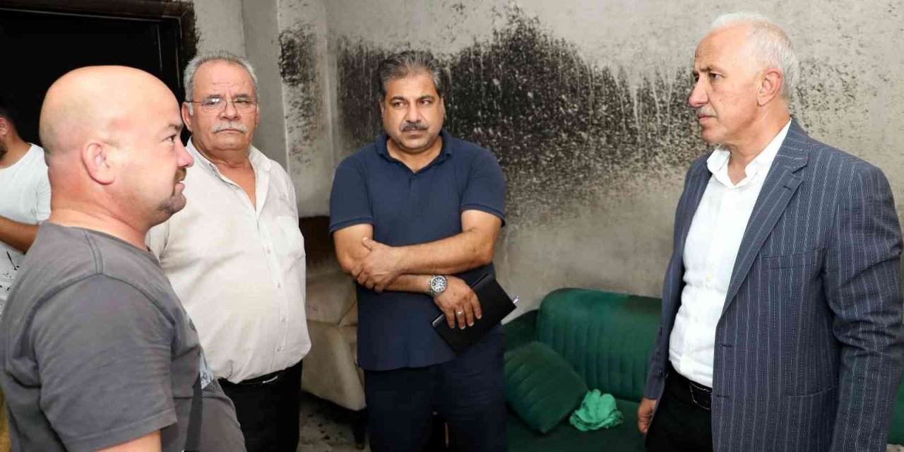 Başkan Gültak’tan Evi Yanan Aileye Destek