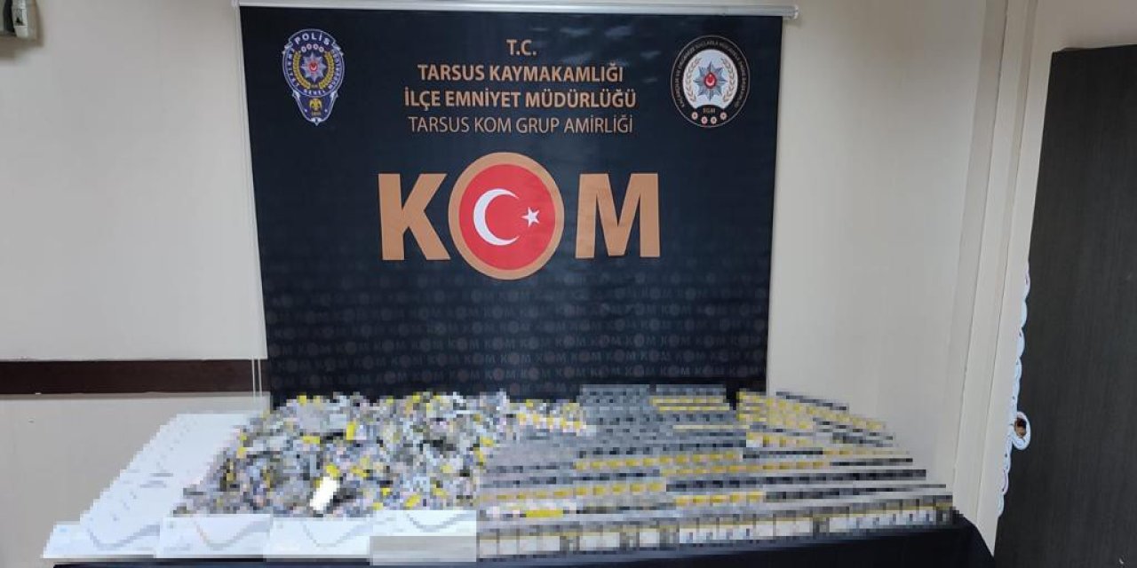 Mersin’de Bin 240 Paket Kaçak Sigara Ele Geçirildi