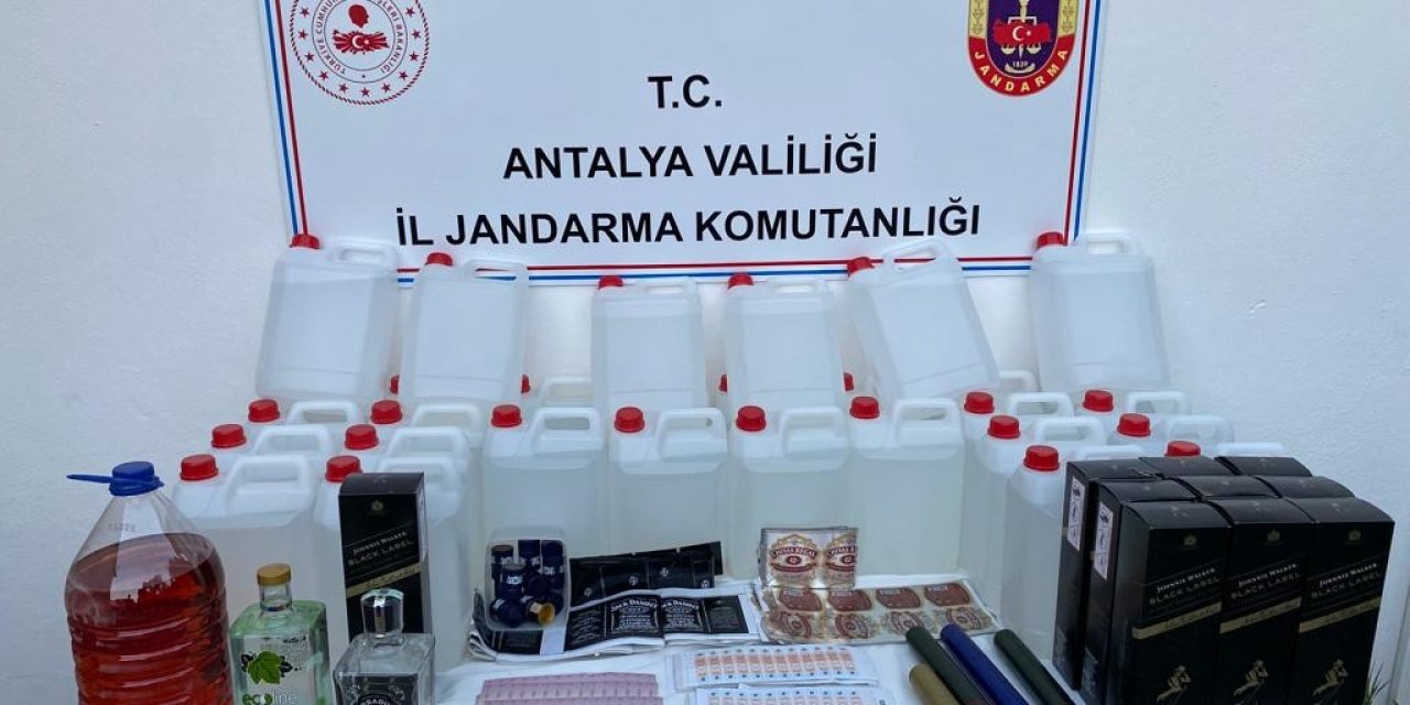 Jandarmadan Sahte Alkol Operasyonu