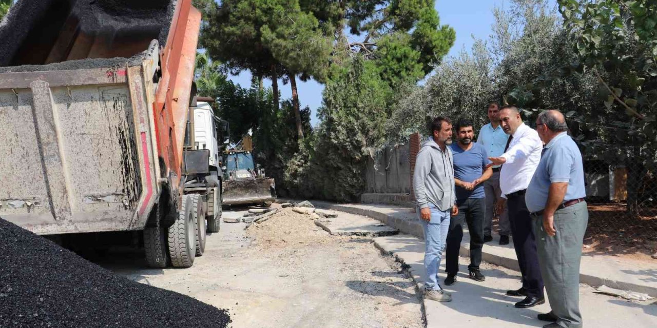 Toroslar’da Alt Yapı Çalışmaları Biten Yollar Asfaltlanıyor