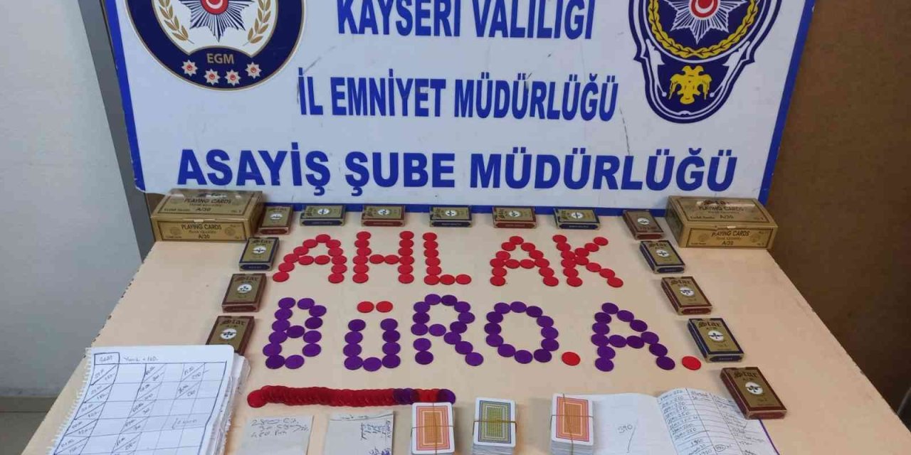 Kayseri’de ‘kumar’ Operasyonu: 13 Gözaltı