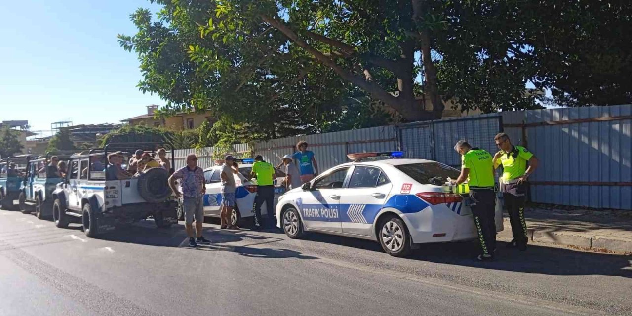 Alanya’da Safari Araçları Eşzamanlı Denetlendi