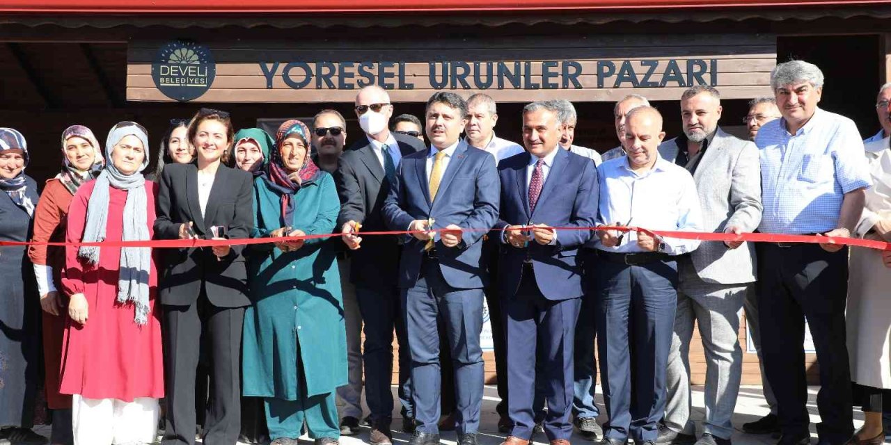 Develi Yöresel Ürünler Pazarı Hizmete Açıldı