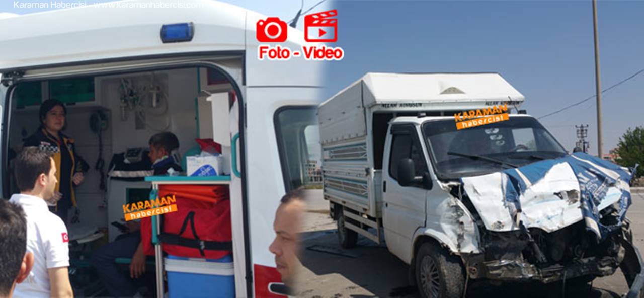 Karaman Mut Çevre Yolunda Trafik Kazası