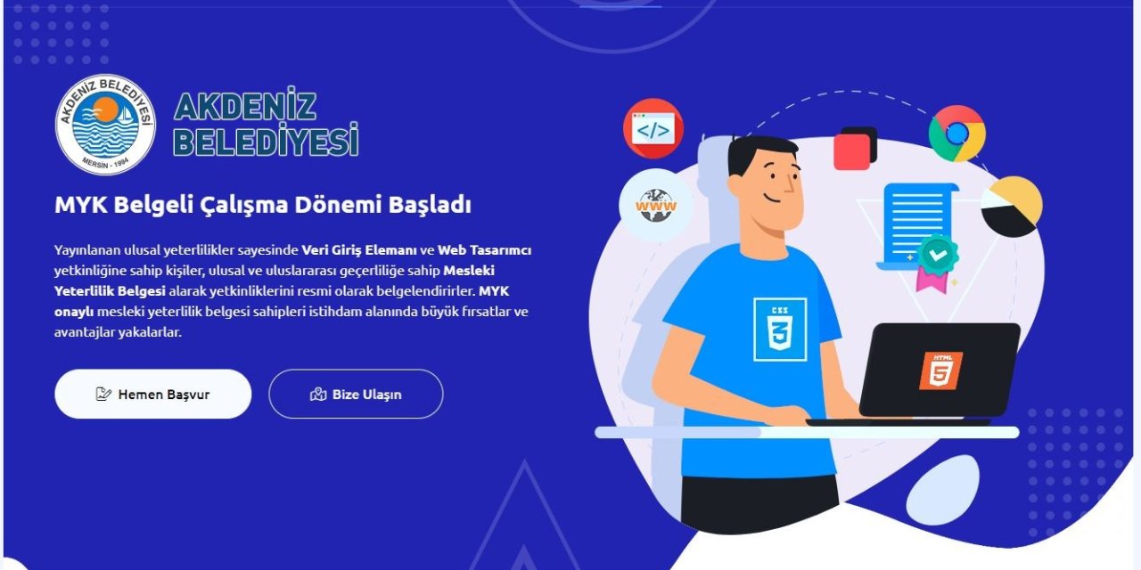 Akdeniz Belediyesinden ’mesleki Yeterlilik Belgesi’ Hizmeti