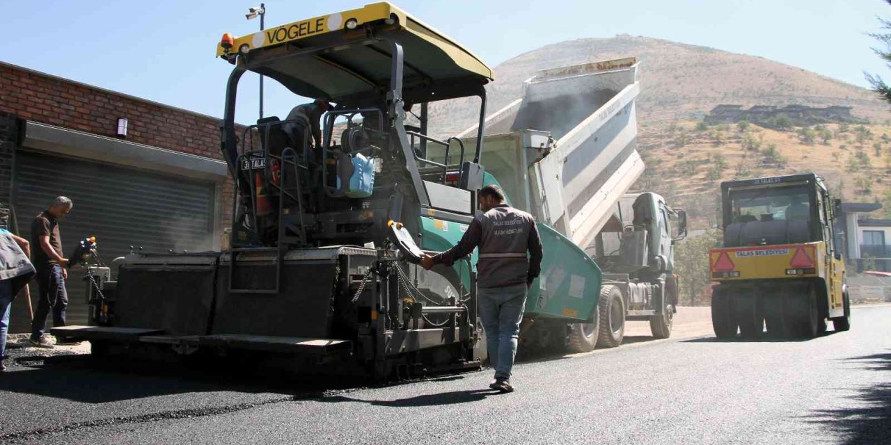 Talas’ta Asfalt Çalışmaları Hız Kesmiyor