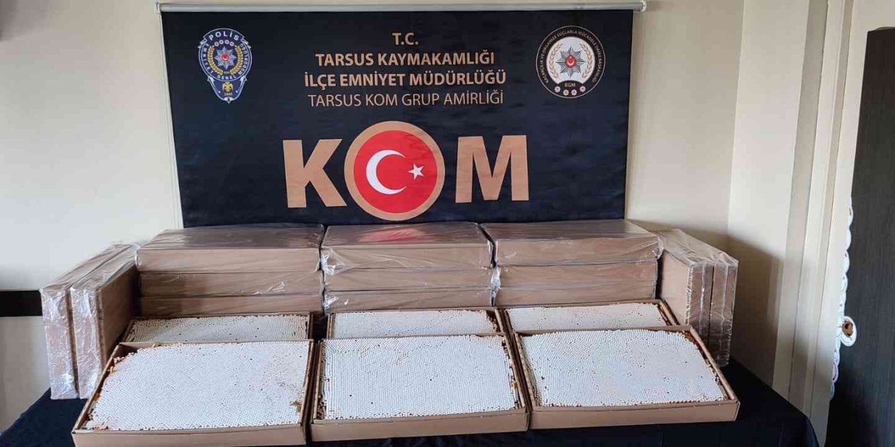 Tarsus’ta 100 Bin Doldurulmuş Makaron Ele Geçirildi