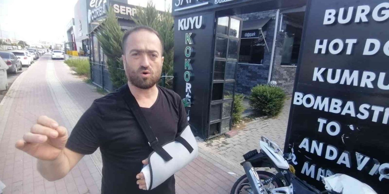 İşyerinin Önünde Meydana Gelen Kazalara İsyan Etti