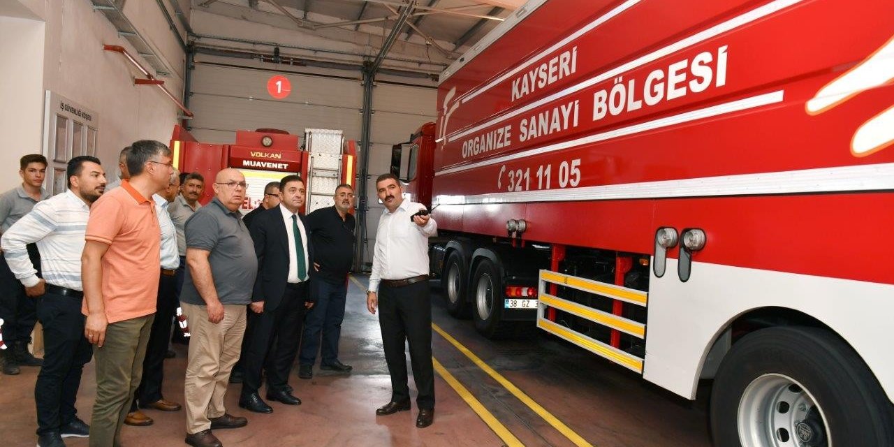 Başkan Yalçın: “kayseri Osb İtfaiyesi 7/24 Hazır”