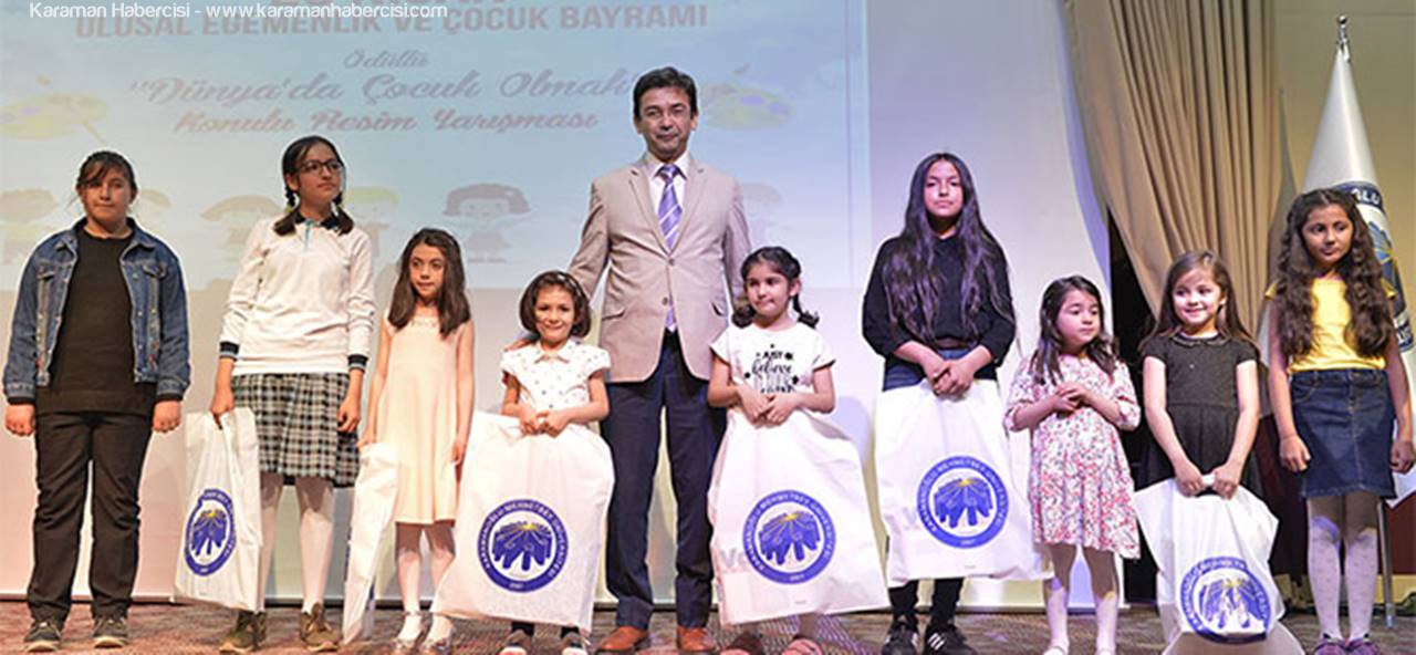 23 Nisan'da Çucuklar Duygularını Resimlere Yansıttı