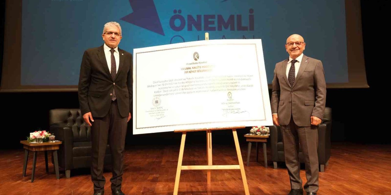 Özel Eosb Meslek Lisesi Kalder İle “iyi Niyet Bildirgesi” İmzaladı