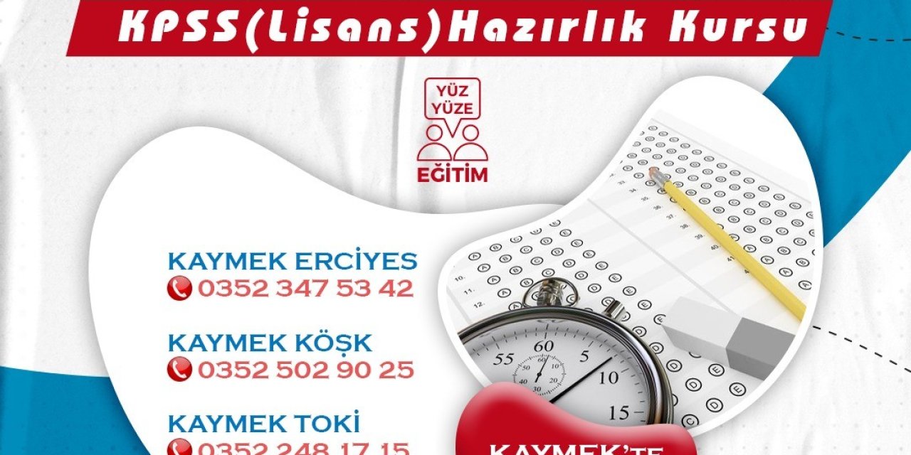 Büyükşehir Kaymek’ten Bir İlk Daha: ‘yüz Yüze Kpss Lisans Kursu’