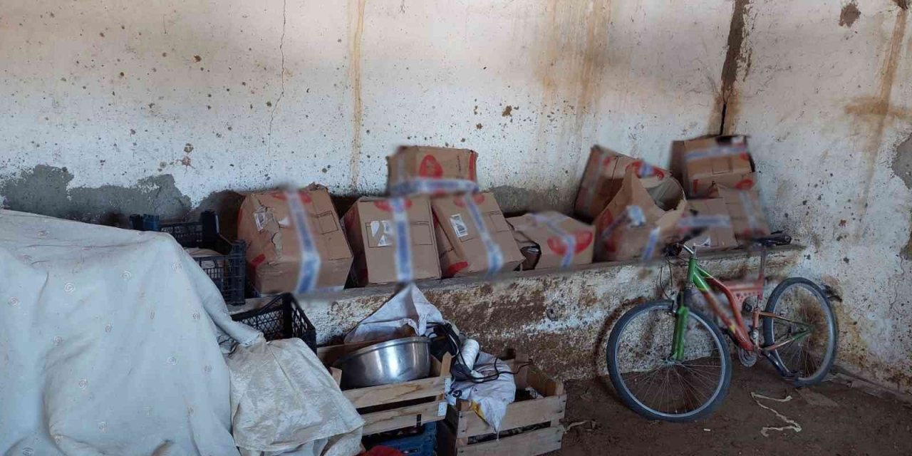 Çiftlikte 450 Kilogram Gümrük Kaçağı Tütün Ele Geçirildi