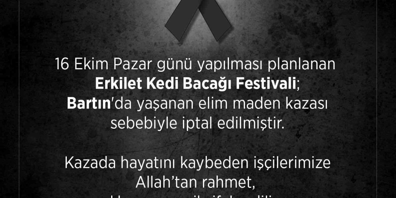 Kedi Bacağı Festivali İptal Edildi