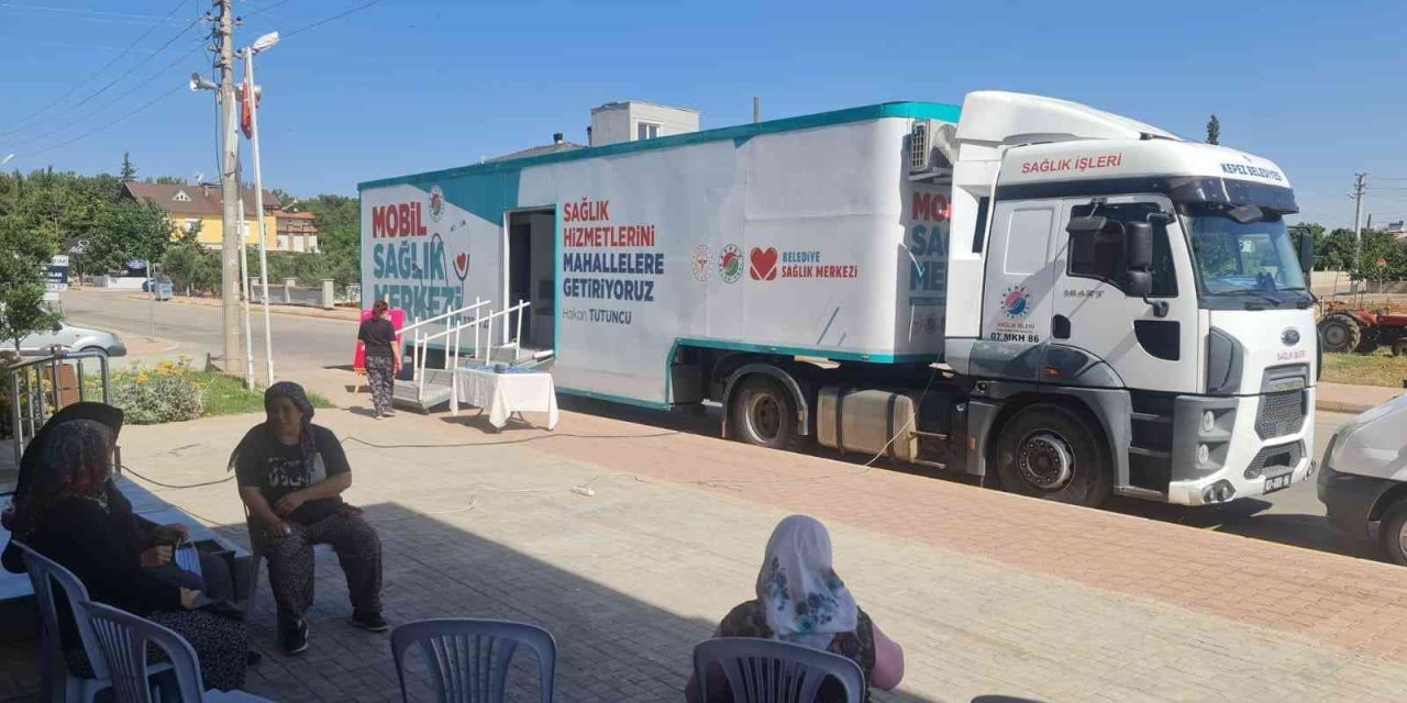 Kepez’in Mobil Sağlık Merkezi İlçe Yollarında