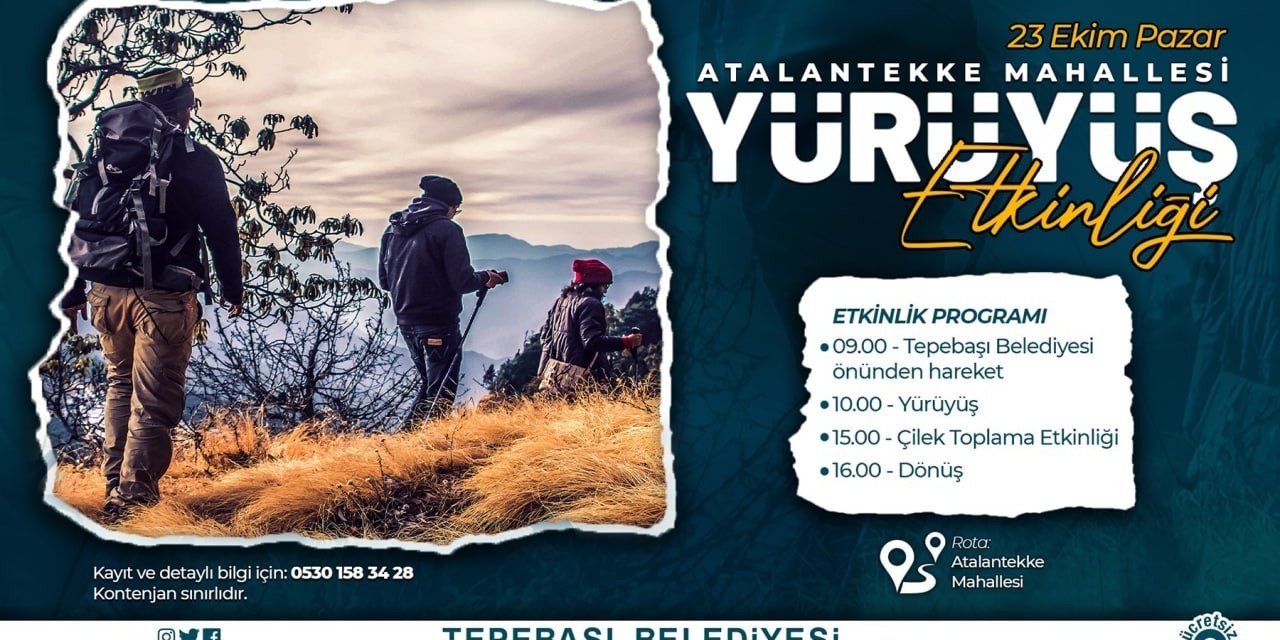 Tepebaşı Belediyesi’nden Doğa Yürüyüşü