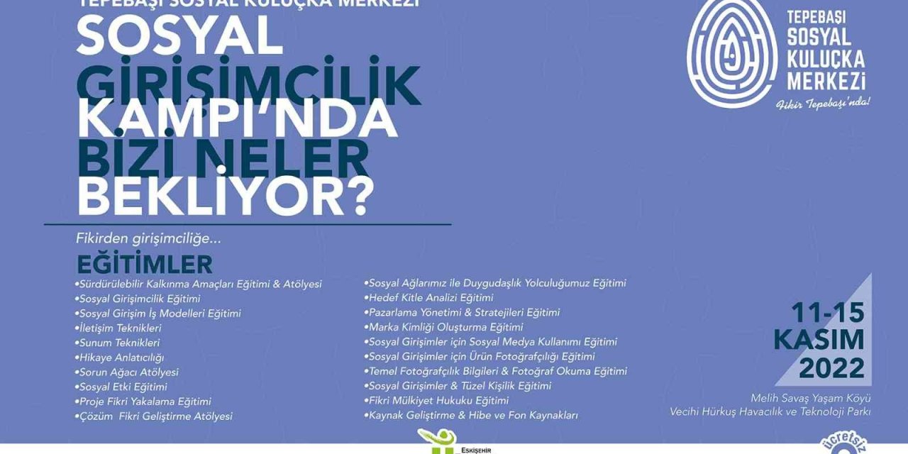 Sosyal Girişimcilik Kampı İçin Başvurular Başladı