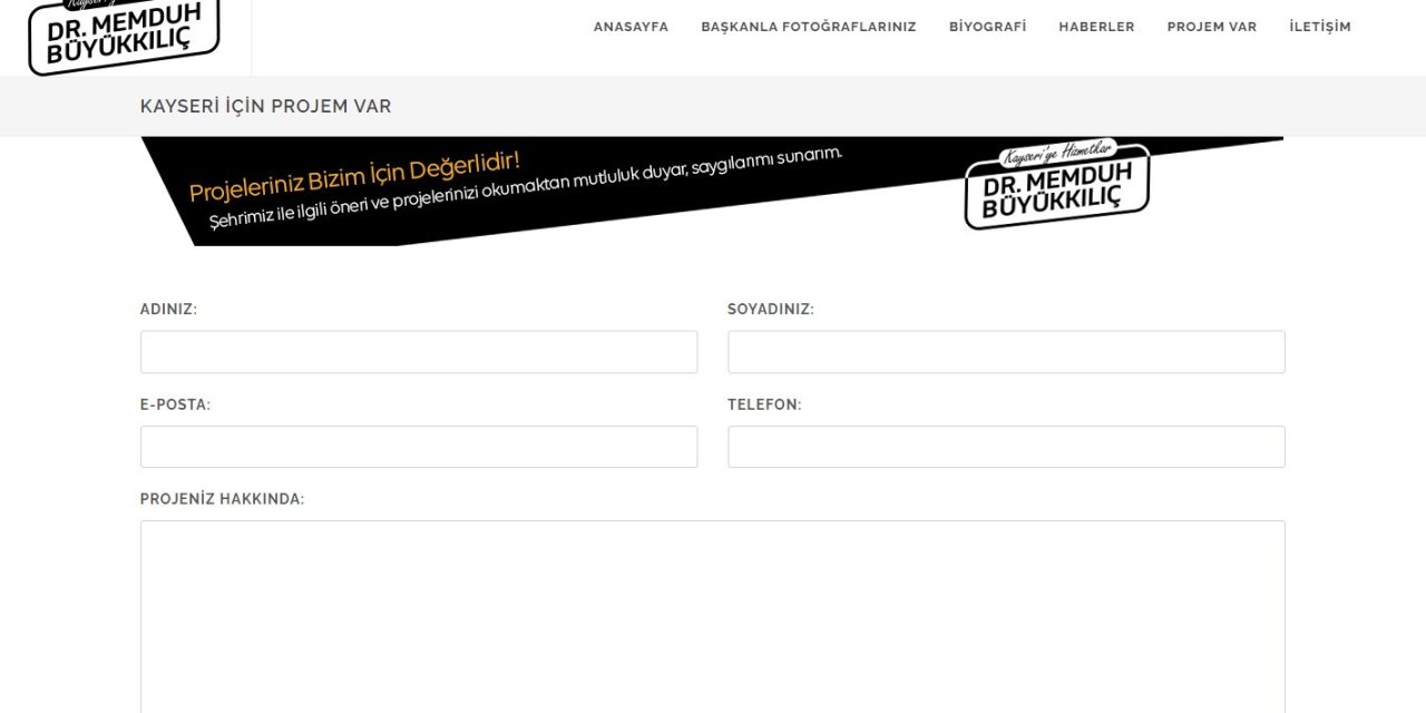 ’kayseri İçin Projem Var’ Adlı Demokratik Uygulaması Örnek Gösterildi