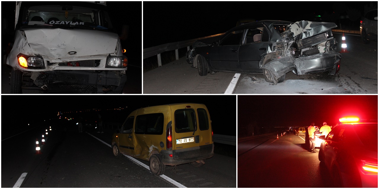 Konya Karaman Yolunda Trafik Kazası