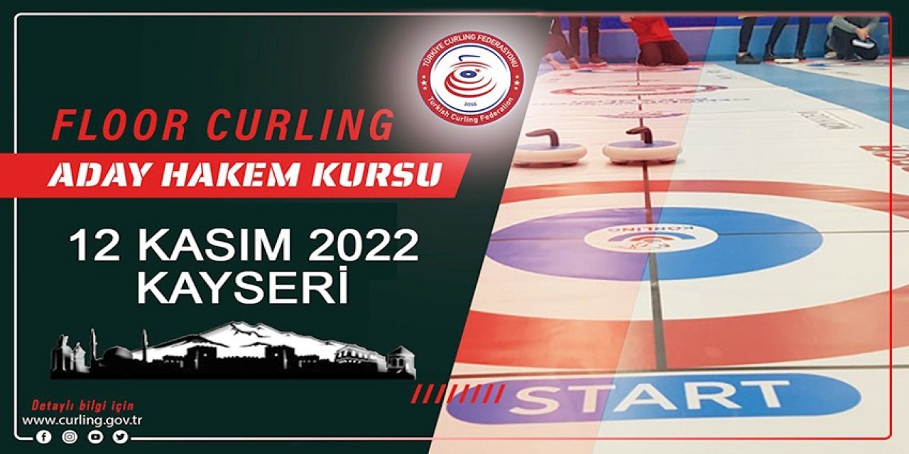 Kayseri’de Curling Hakem Kursu Düzenlenecek