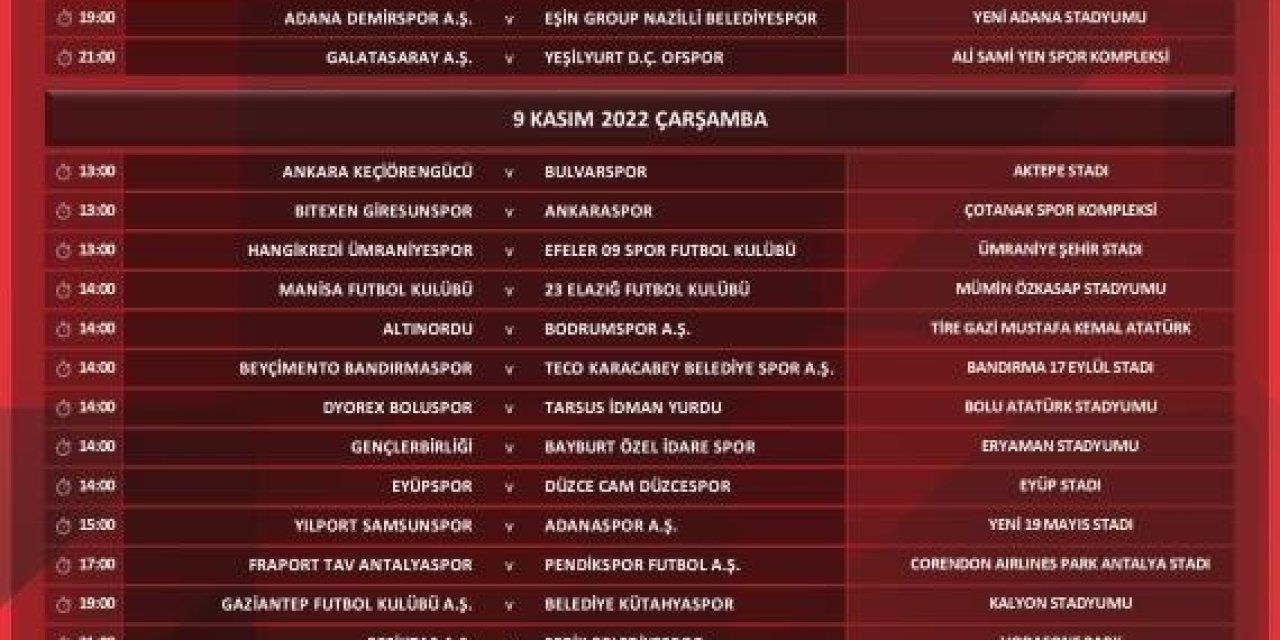 Kayserispor’un Kupa Maçı 10 Kasım’da