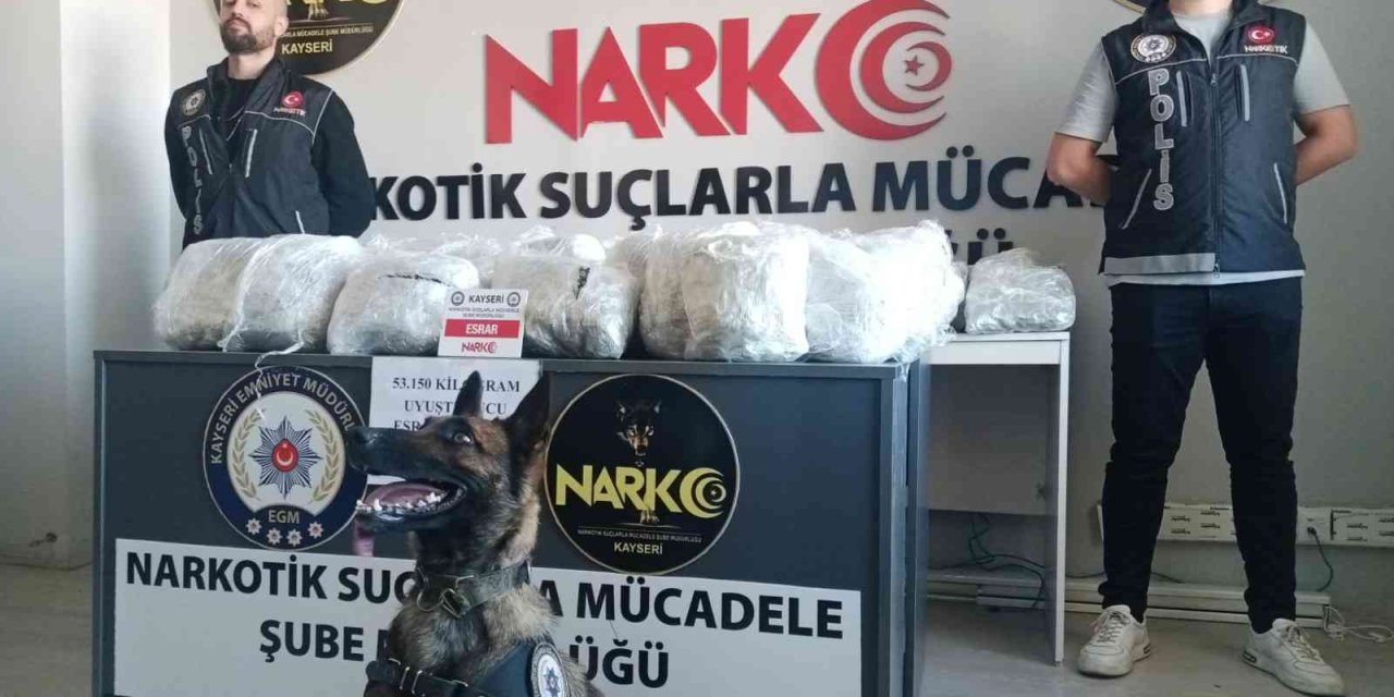 Kiralık Araçtan 53 Kilo Uyuşturucu Madde Ele Geçirildi