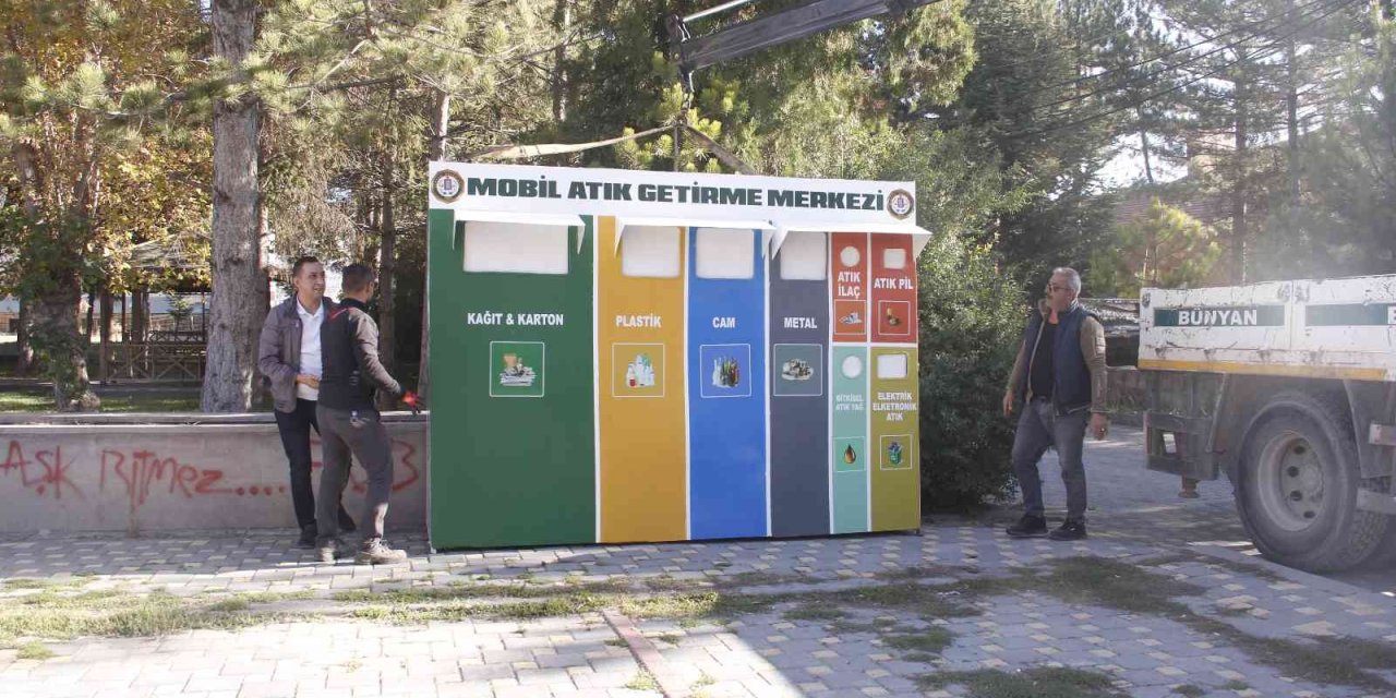 Bünyan’da İlk Mobil Atık Getirme Merkezi Kuruldu