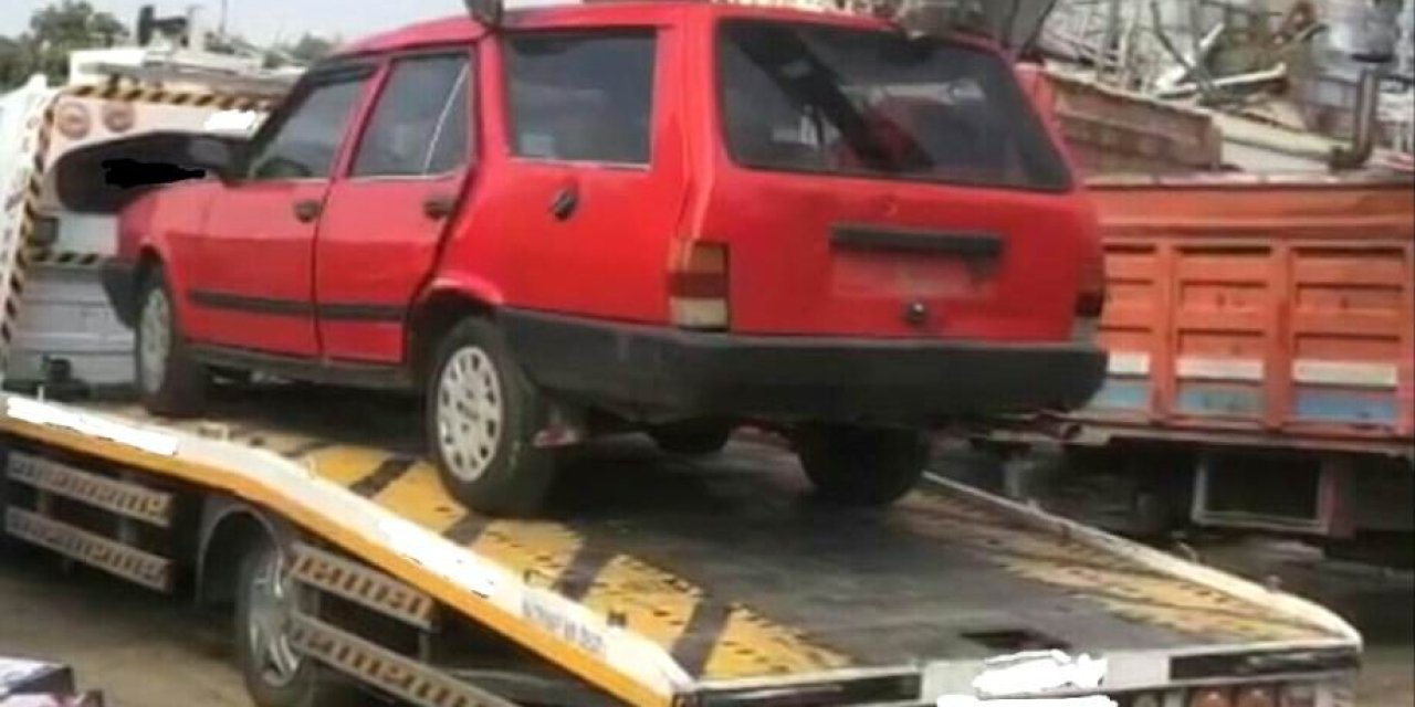 Çekici İle Çaldıkları Otomobili Parçalayan Şüpheliler Yakalandı