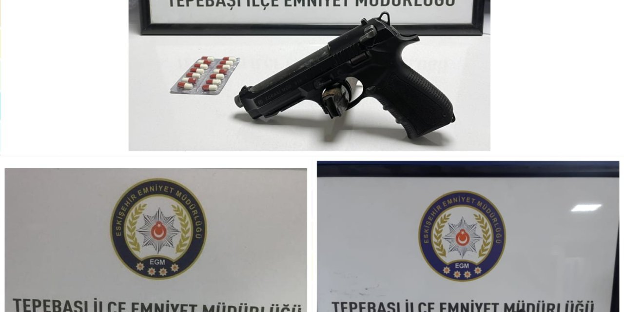 Şüpheli 3 Şahsın Üzerinden Tabanca, Mermi Ve Uyuşturucu Hap Ele Geçirildi