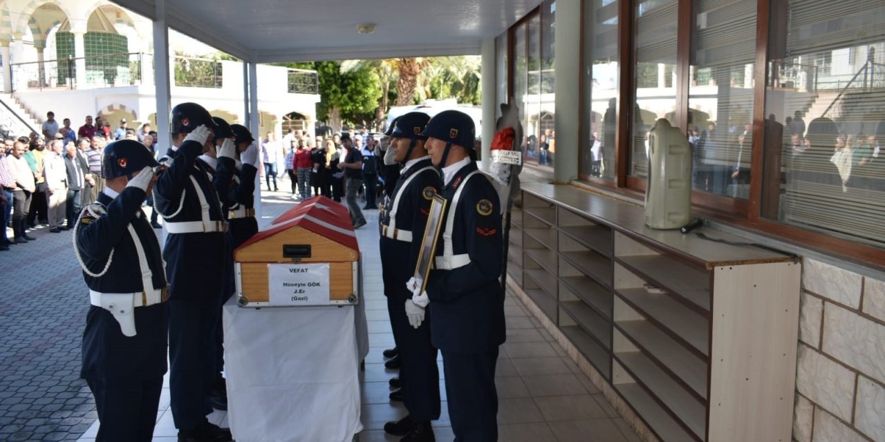 Terör Gazisi Hüseyin Gök, Son Yolculuğuna Uğurlandı