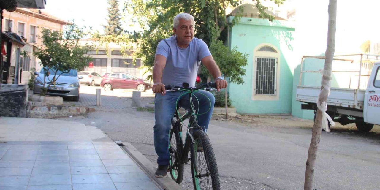 Menemen Yerken Çaldırdığı Bisikletine Kavuştu