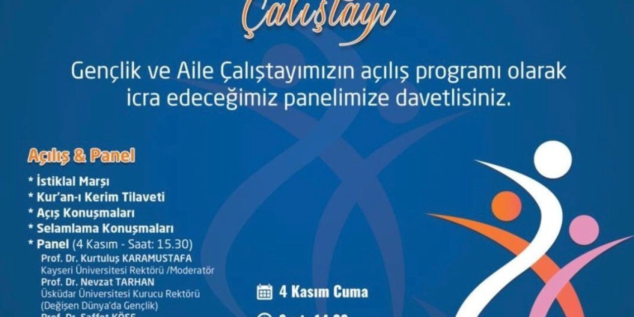 Kayseri’de Gençlik Ve Aile Çalıştayı