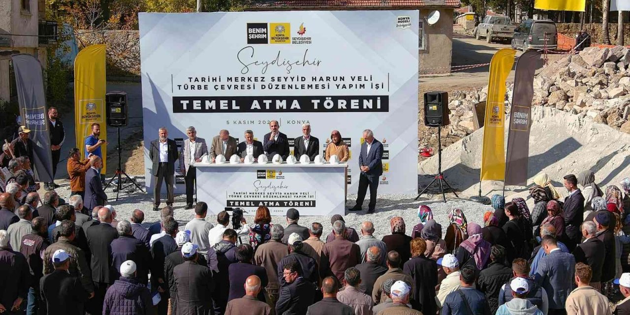 Seydişehir’de Seyyid Harun Veli Çevre Düzenlemesi 2. Etabının Temeli Atıldı