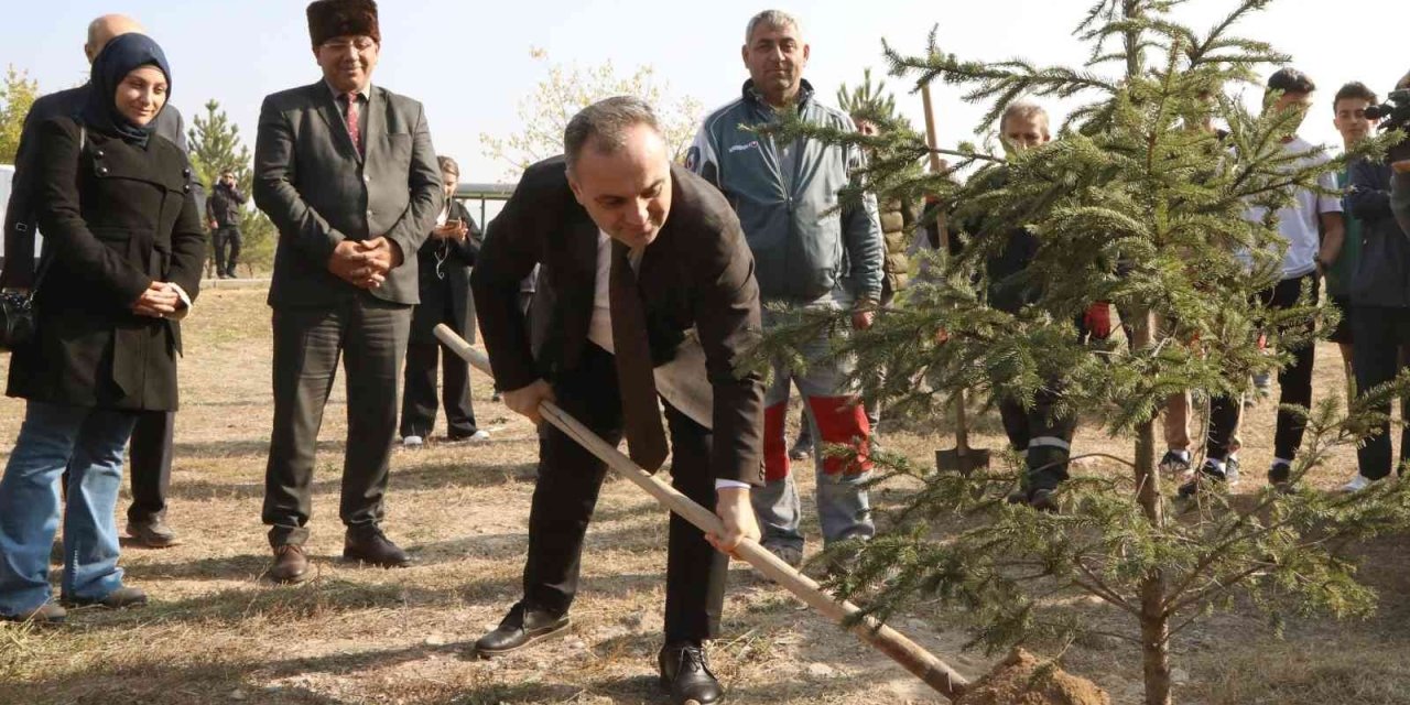 11 Kasım Milli Ağaçlandırma Günü’nde Fidanlar Erü’de Toprakla Buluştu