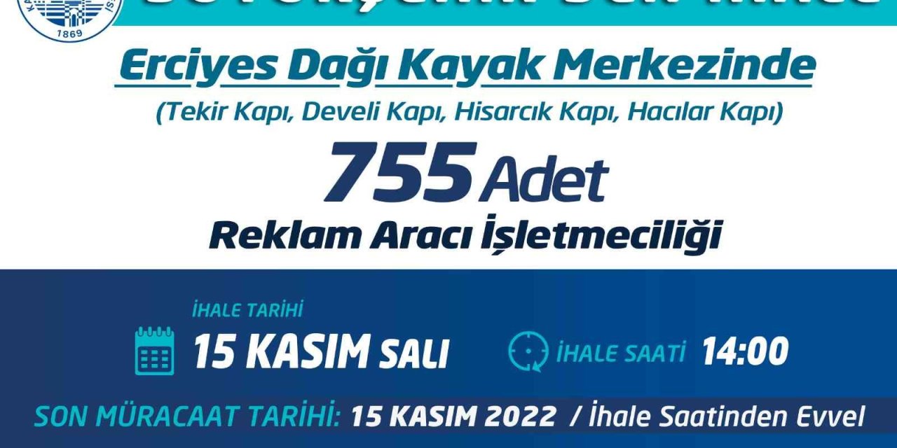 Büyükşehir’den İhale