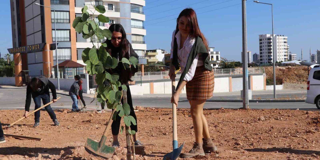 Toros Üniversitesi Öğrencileri Fidanları Toprakla Buluşturdu