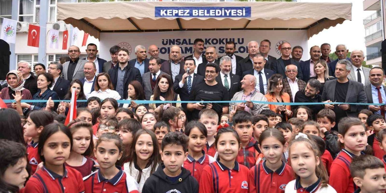 Kepez’den Ünsal İlkokulu’na ‘çok Amaçlı Salon’