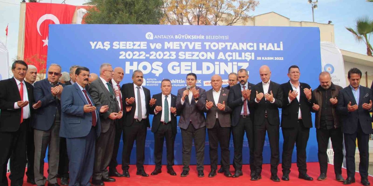 Örtü Altı Üretim Üssü Antalya’da, 2022-2023 Hal Sezonu Açıldı